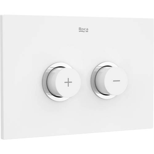 Additional image for PL10 (DUPLO ONE) - Dual Flush Plate, Pneumatic Activation (White)