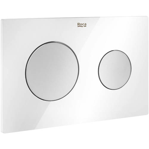 Additional image for PL10 (DUPLO ONE) - Dual Flush Plate (White & Grey)