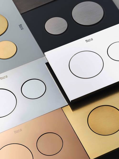 Additional image for PL10 (DUPLO ONE) - Dual Flush Plate (Brushed Titanium Black)