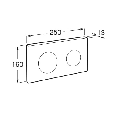 Additional image for PL10 (DUPLO ONE) - Dual Flush Plate (Pearl)