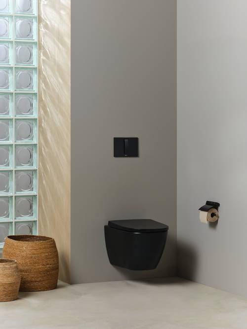 Additional image for PS4 (DUPLO S) - Dual Flush Plate (Brushed Titanium Black)