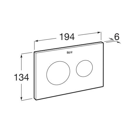 Additional image for PS3 (DUPLO S) - Dual Flush Plate (Matt Black)