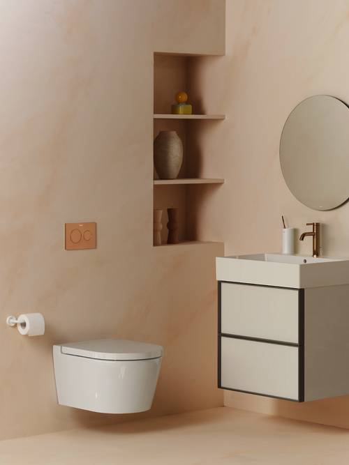 Additional image for PS3 (DUPLO S) - Dual Flush Plate (Rose Gold)