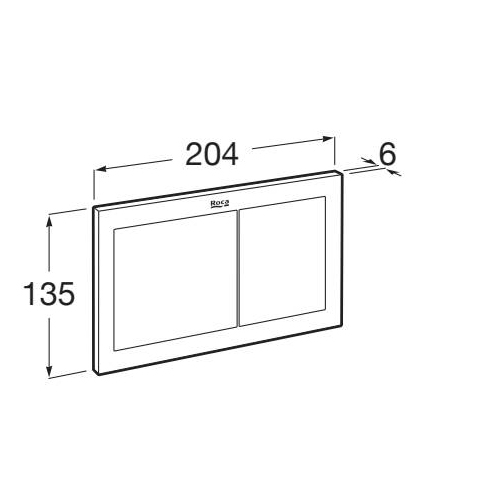 Additional image for PS1 (DUPLO S) - Dual Flush Plate (Matt Black)