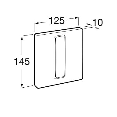 Additional image for PS (DUPLO S) - Single Flush Urinal Plate (Chrome)