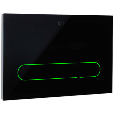 Additional image for EP1 (DUPLO ONE) - Dual Flush Plate With Sensor Or Automatic (Black Glass)