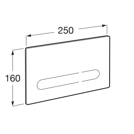 Additional image for EP1 (DUPLO ONE) - Dual Flush Plate With Sensor Or Automatic (Black Glass)