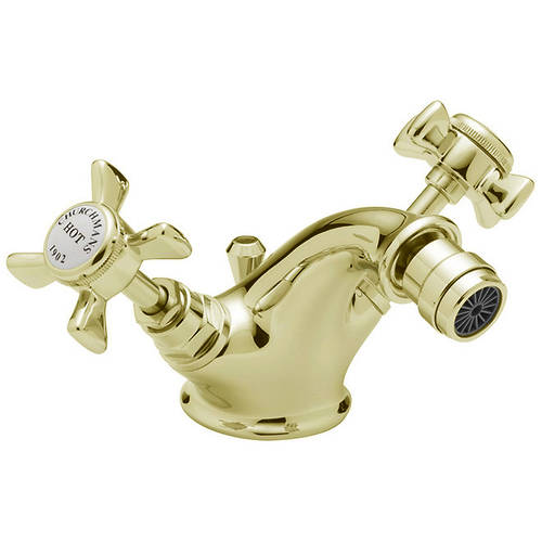 Additional image for Bidet Mixer Tap With Pop Up Waste (Gold).