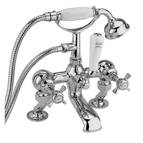 Additional image for Deluxe Bath Shower Mixer Tap With Kit (Chrome).