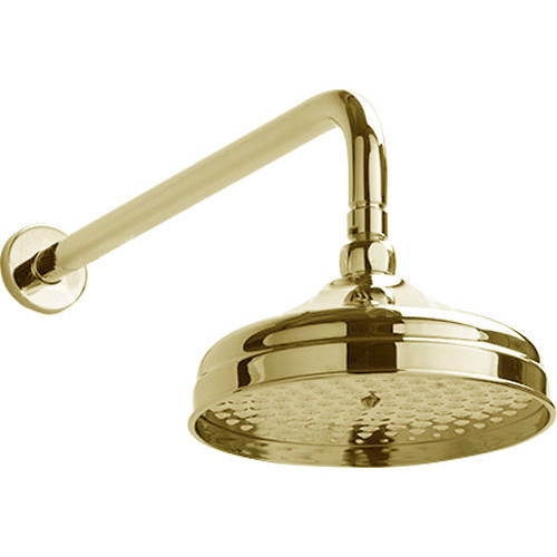 Additional image for Shower Valve With Arm & 200mm Head (Gold).