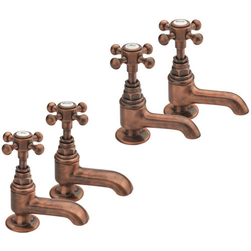Additional image for Basin & Bath Taps Pack (Pair, Copper).
