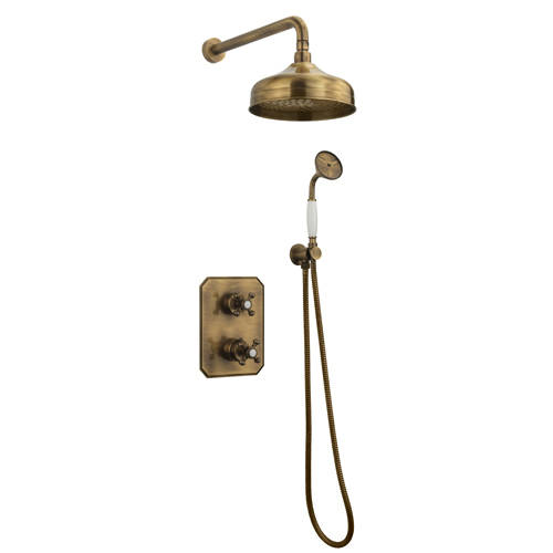 Additional image for Thermostatic Shower Kit With Diverter (Bronze).