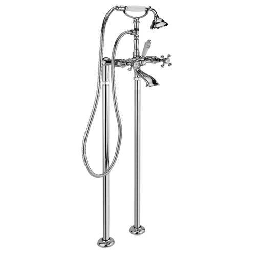 Additional image for Floor Standing Bath Shower Mixer Tap & Kit (Chrome).