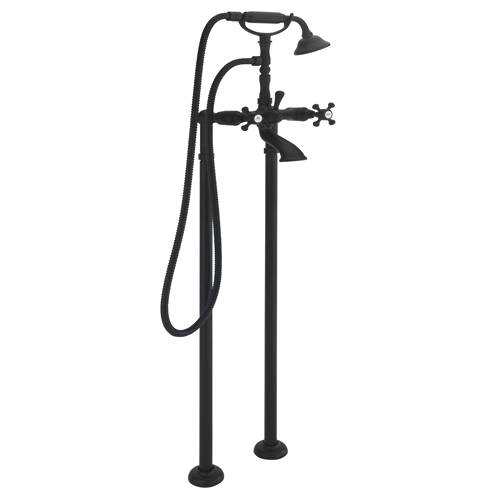 Additional image for Floor Standing Bath Shower Mixer Tap & Kit (Matt Black).