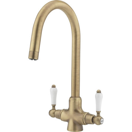 Additional image for Little Venice Kitchen Tap With Swivel Spout (Brass).