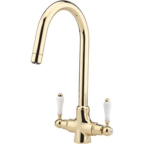 Additional image for Little Venice Kitchen Tap With Swivel Spout (Gold).