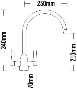 Additional image for Enzo Kitchen Tap (Chrome).