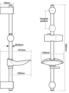 Additional image for T80Z Fast Fit Electric Shower, 7.5kW (White & Chrome).