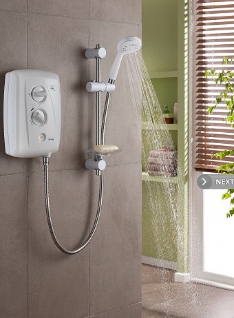 Additional image for T80Z Fast Fit Electric Shower, 9.5kW (White & Chrome).