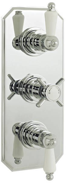 Additional image for Traditional Thermostatic Triple Concealed Shower Valve.