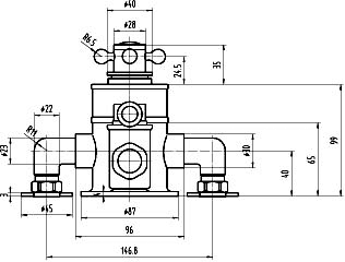 Additional image for Traditional Triple Exposed Thermostatic Shower Valve.