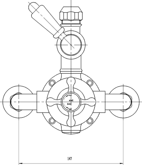 Additional image for Twin Thermostatic Shower Valve & Rigid Riser Kit.