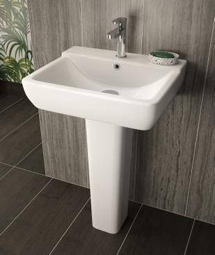 Additional image for Arlo Flush To Wall Toilet With Basin & Full Pedestal.