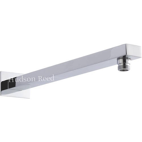 Additional image for Rectangular Wall Mounting Shower Arm (355mm, Chrome).