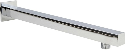 Additional image for Square Wall Mounting Shower Arm (350mm, Chrome).
