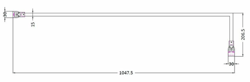 Additional image for Universal Stabilising Bar (Chrome).