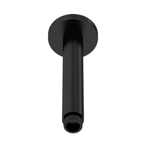 Additional image for Ceiling Mounted Round Shower Arm 150mm (Matt Black).