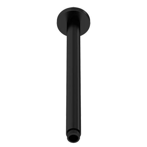 Additional image for Ceiling Mounted Round Shower Arm 380mm (Matt Black).