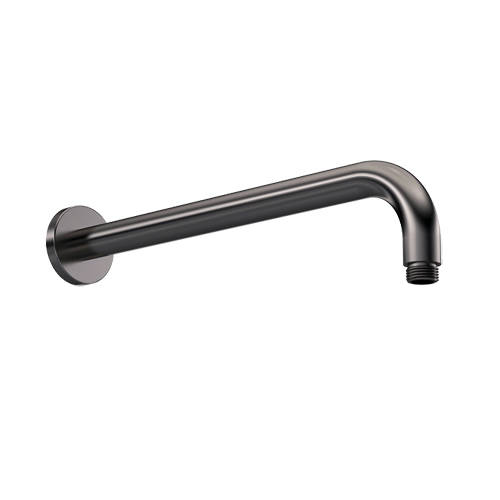 Additional image for Wall Mounted Round Shower Arm 400mm (Gun Metal).