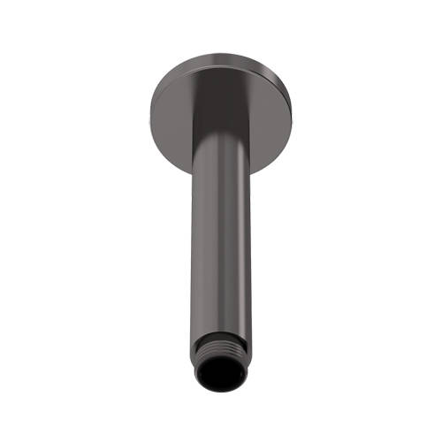 Additional image for Ceiling Mounted Round Shower Arm 150mm (Gun Metal).