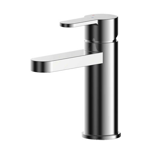 Additional image for Eco Basin Mixer Tap With Push Button Waste (Chrome).