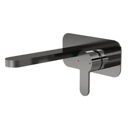 Additional image for Wall Mounted Basin Mixer Tap With Blackplate (Br Gun Metal).