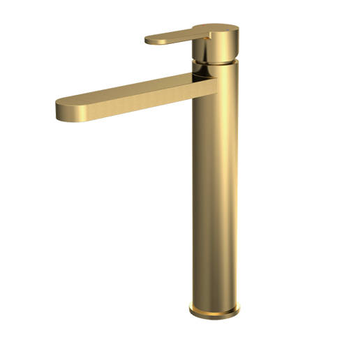 Additional image for Tall Basin Mixer Tap (Brushed Brass).