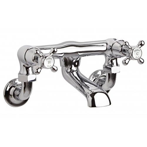 Additional image for Wall Mounted Bath Filler Tap (White & Chrome).