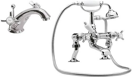 Additional image for Mono Basin & Bath Shower Mixer Tap Pack (Chrome).