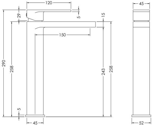 Additional image for Tall Basin & Bath Filler Tap Pack (Chrome).