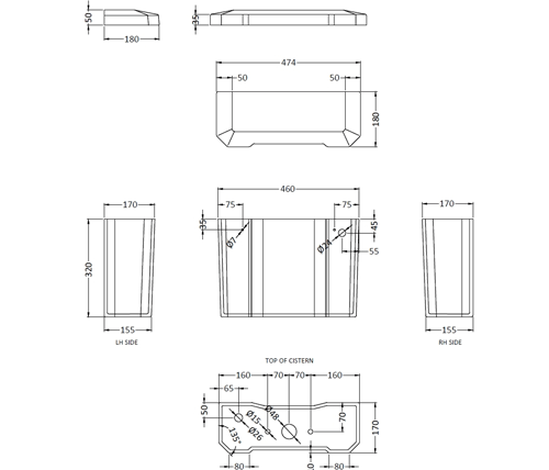 Additional image for Close Coupled Toilet & Cistern.