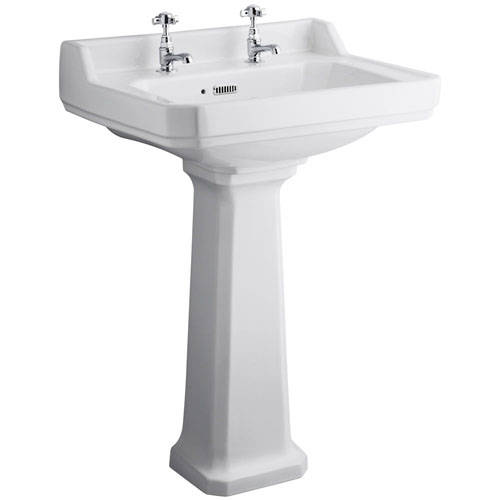 Additional image for Basin & Comfort Height Pedestal (2TH, 600mm).