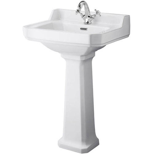 Additional image for Basin & Comfort Height Pedestal (1TH, 600mm).