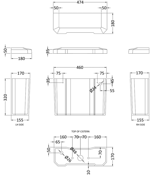 Additional image for Comfort Height Close Coupled Toilet & Cistern.