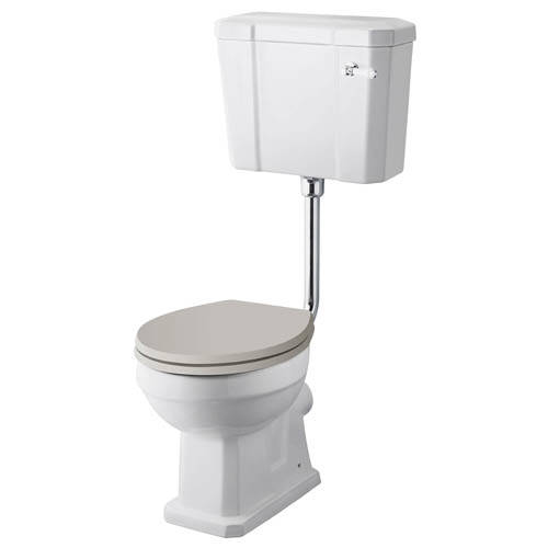 Additional image for Comfort Height Toilet Pan, Low Level Cistern & Pipe.