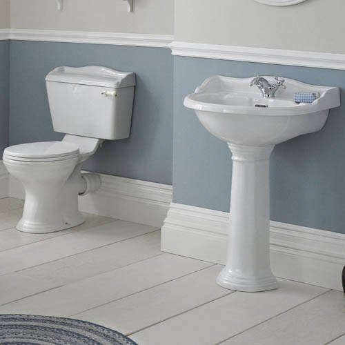 Additional image for Toilet With Basin & Pedestal (1 Tap Hole, 500mm).