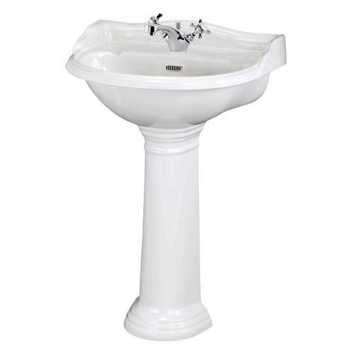 Additional image for Toilet With Basin & Pedestal (1 Tap Hole, 500mm).