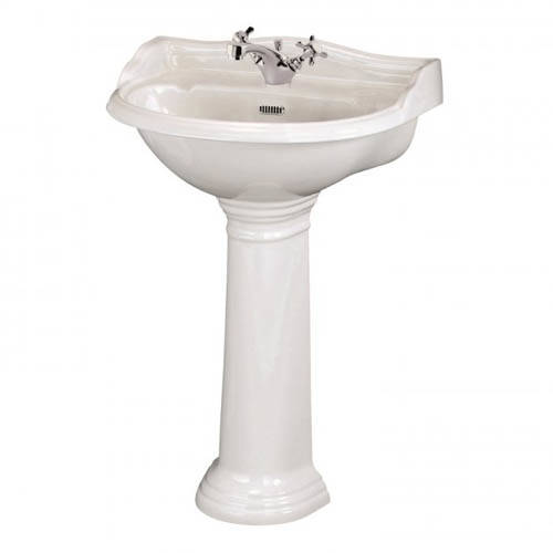 Additional image for Toilet With Basin & Pedestal (1 Tap Hole, 600mm).