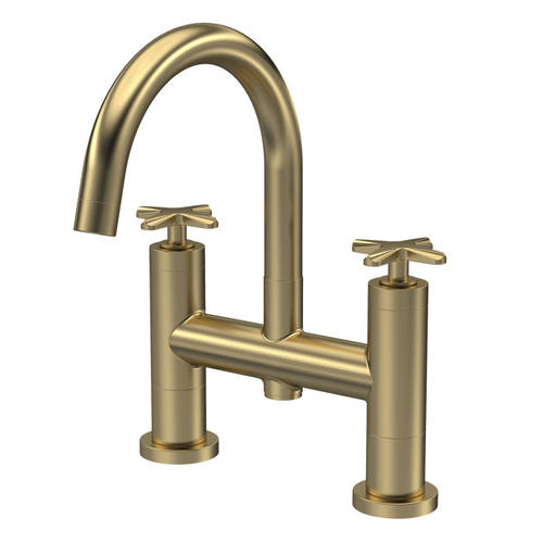 Additional image for Bath Filler Tap (Brushed Brass).