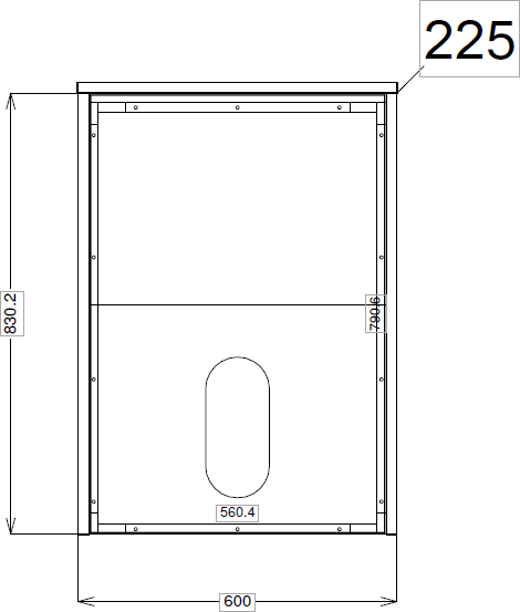 Additional image for 500mm Wall Hung Vanity With 600mm WC Unit & Basin 1 (Grey).